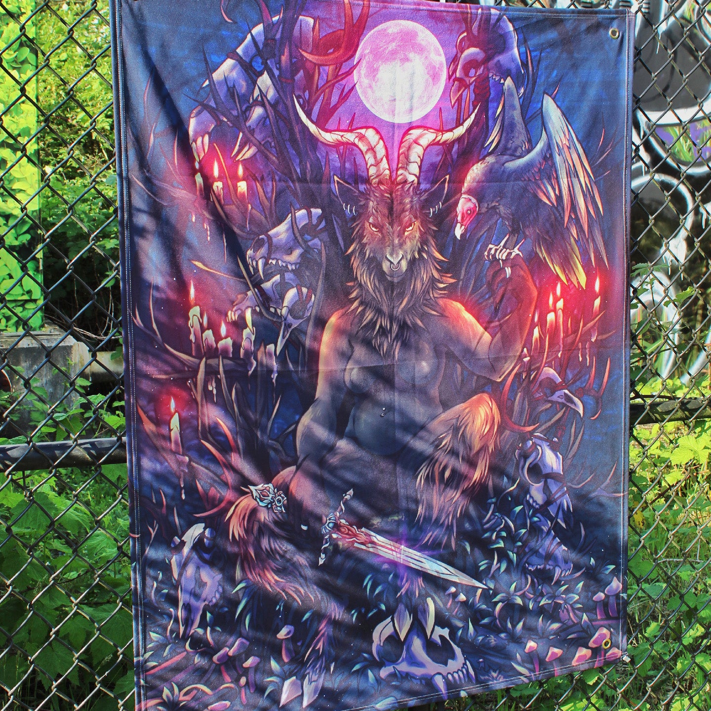 Throne Demon Tapestry – The Creature Collective