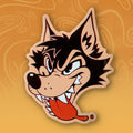 Toony Wolf Sticker