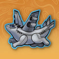 Plane Dragon Sticker
