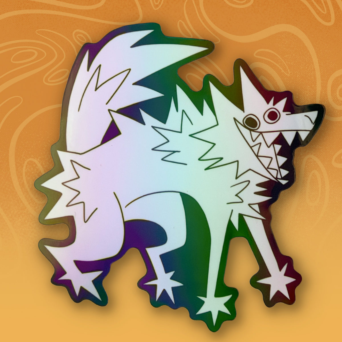 Happy Guy Holographic Sticker