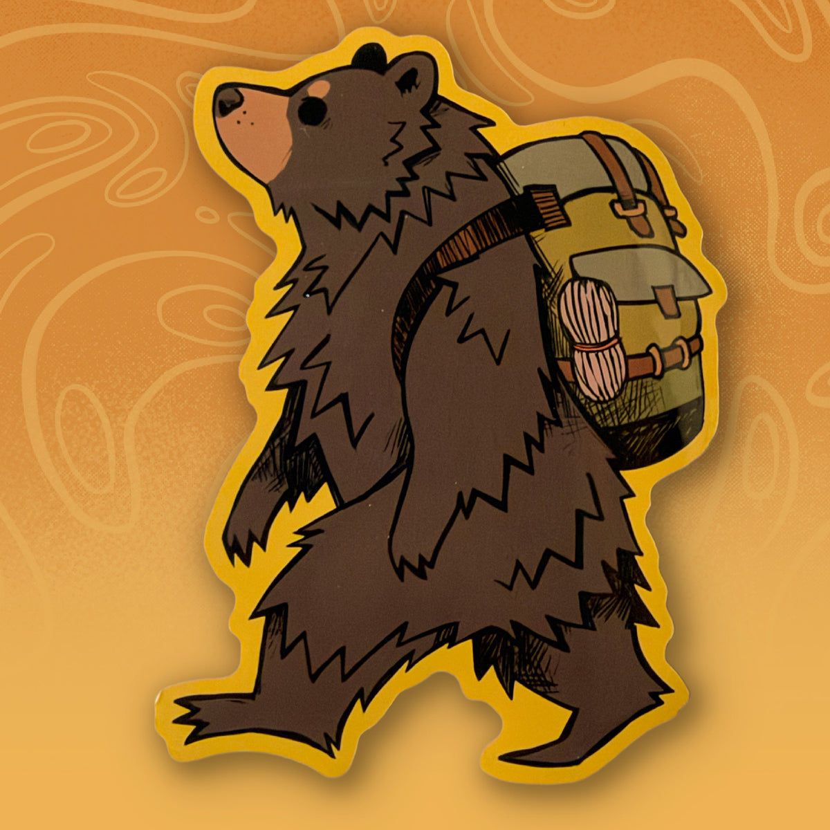 Backpack Bear Sticker