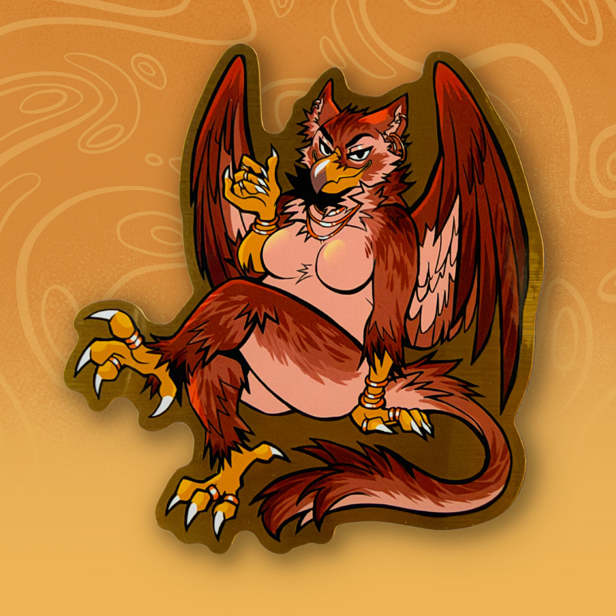 Gryphon Gal Sticker