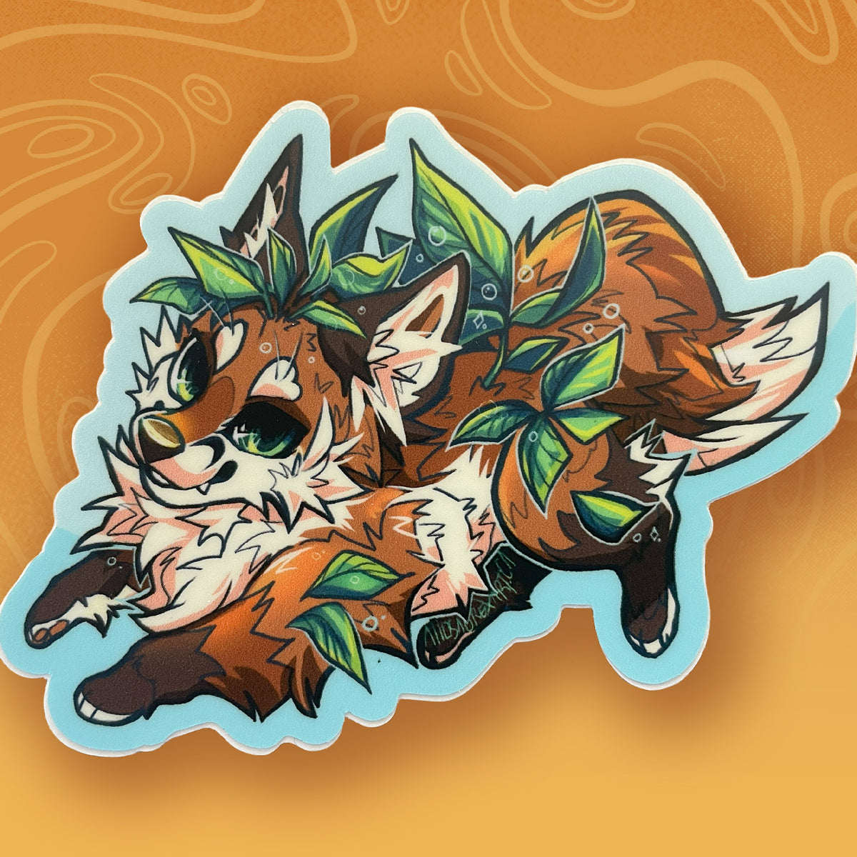 Foliage Fox Vinyl Sticker – The Creature Collective