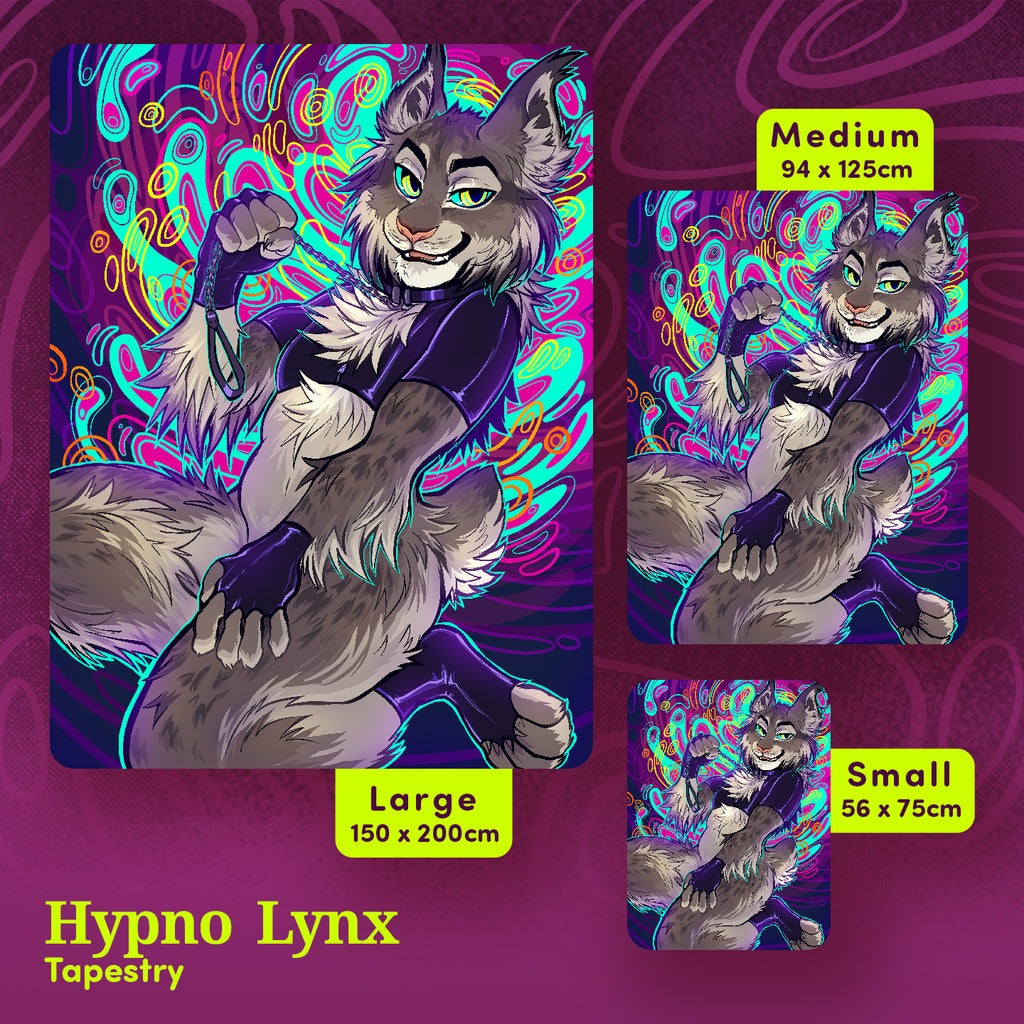 Hypno Lynx Tapestry