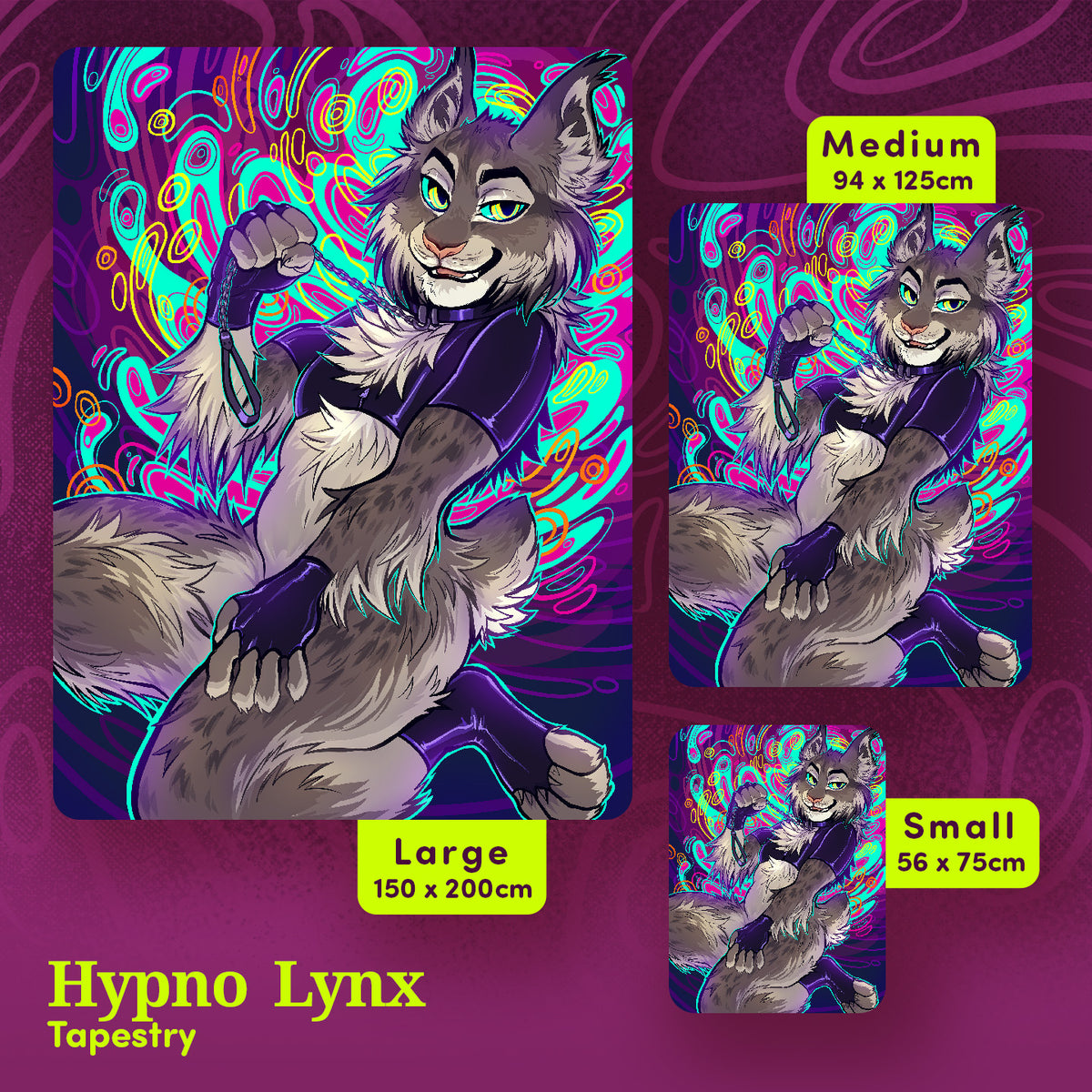 Hypno Lynx Tapestry