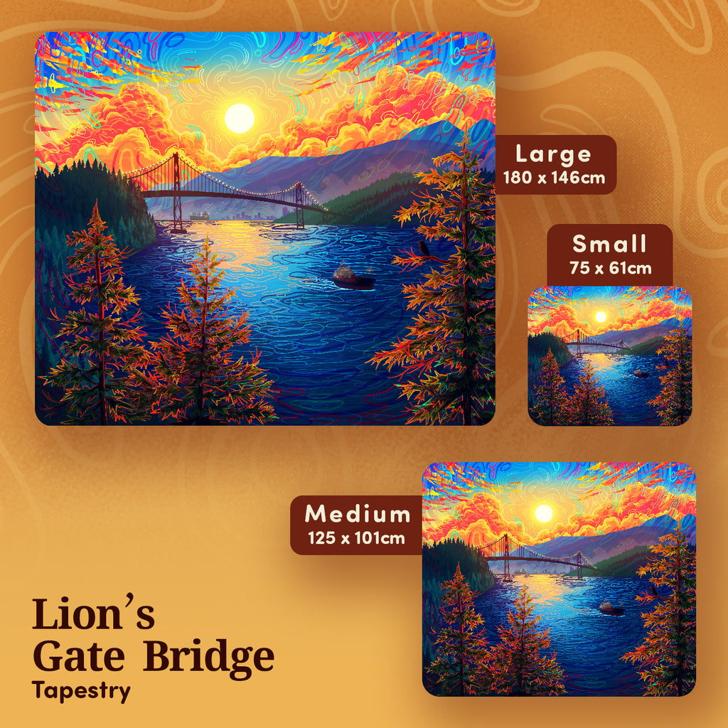 Lion's Gate Bridge Tapestry