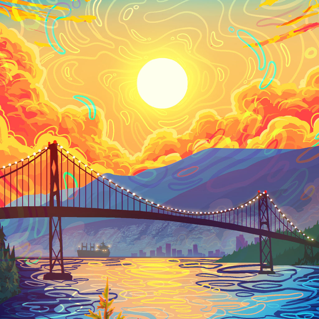 Lion's Gate Bridge Tapestry