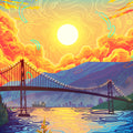 Lion's Gate Bridge Tapestry