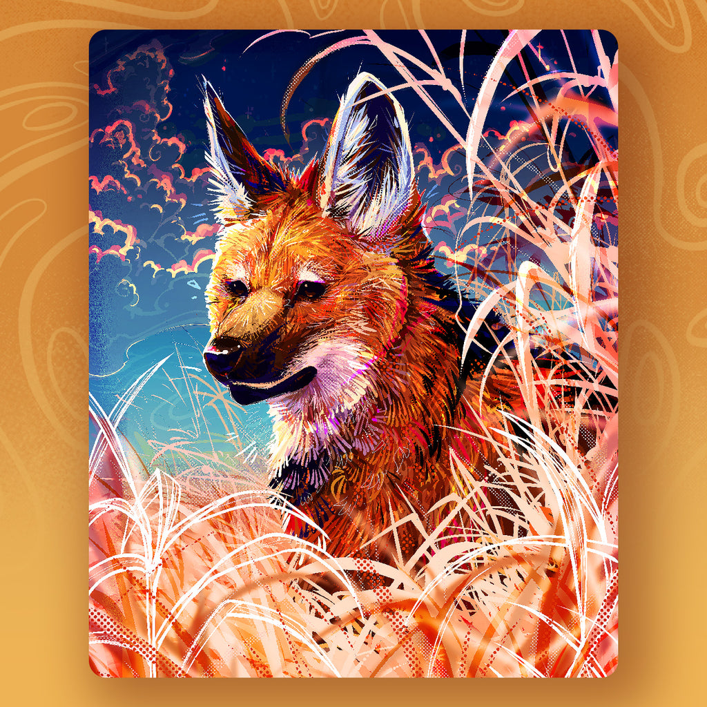 Maned Wolf Tapestry