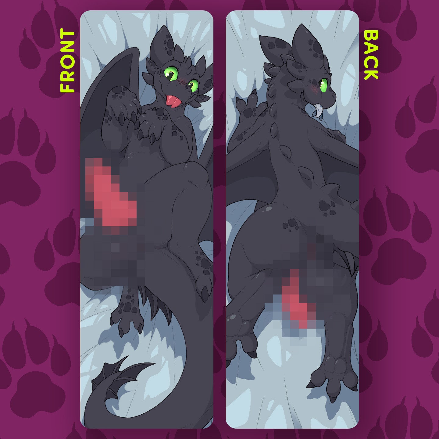 Nightfury Dakimakura by Scafen