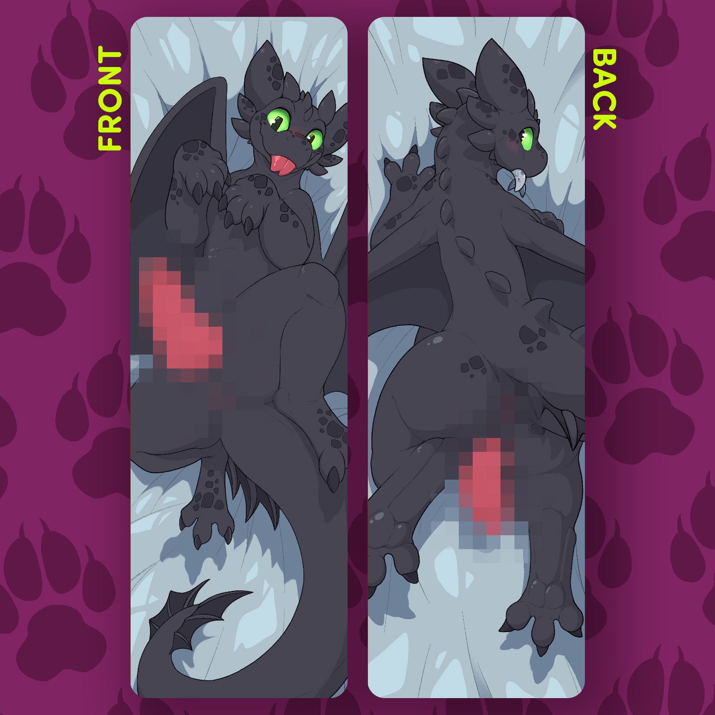 Nightfury Dakimakura by Scafen