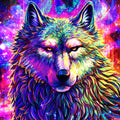 Space Wolf Art Print