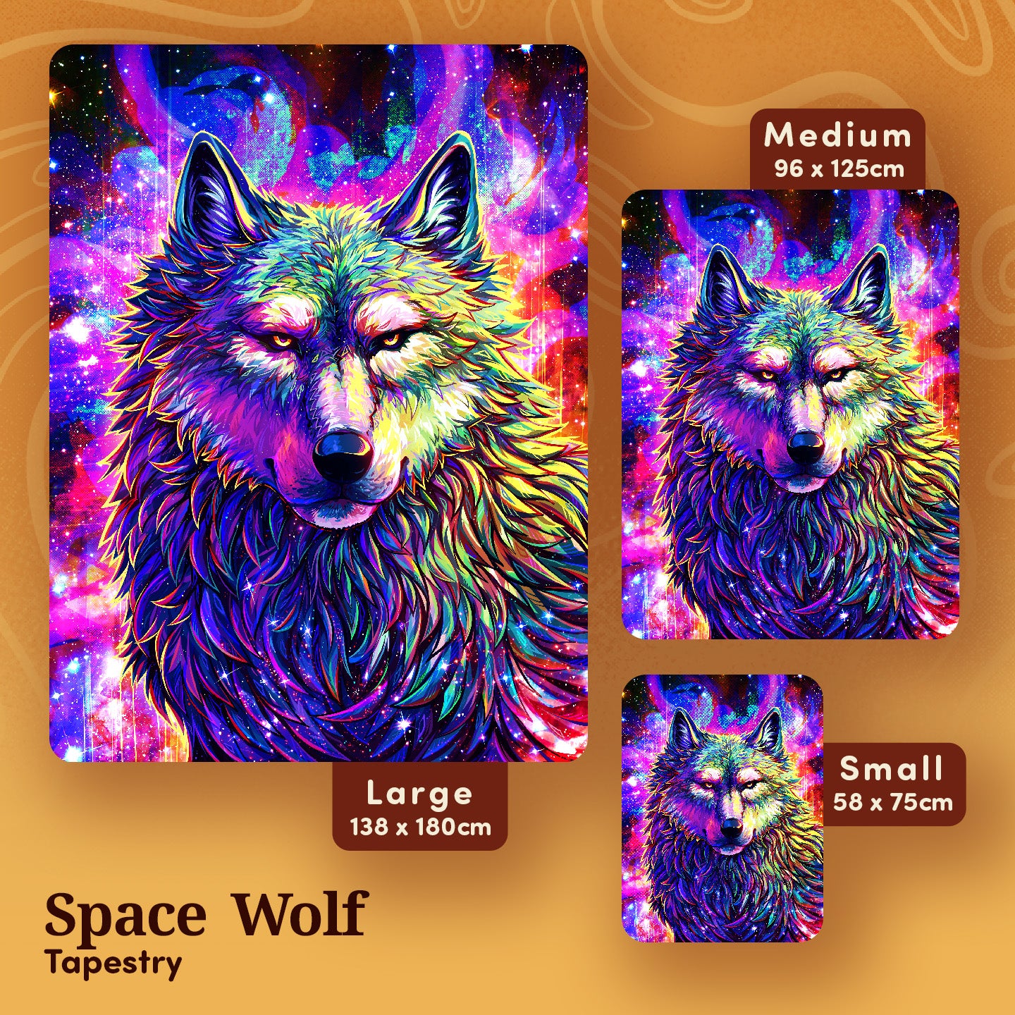 Space Wolf Tapestry