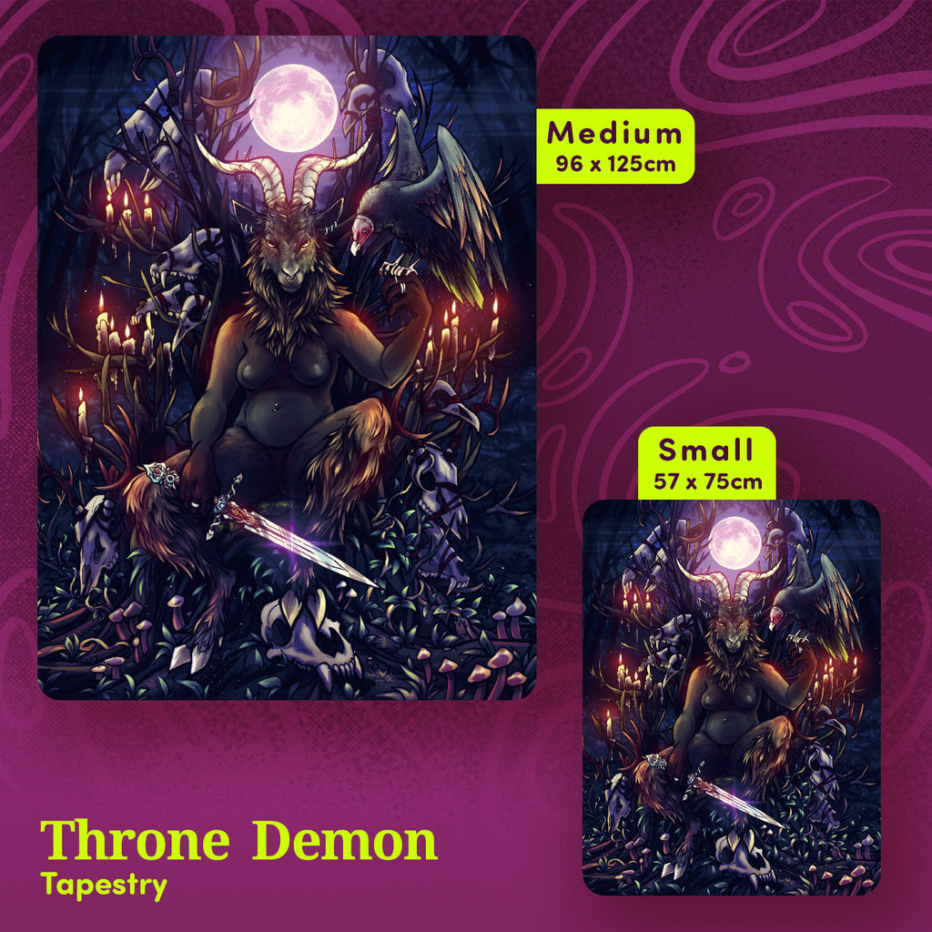 Throne Demon Tapestry