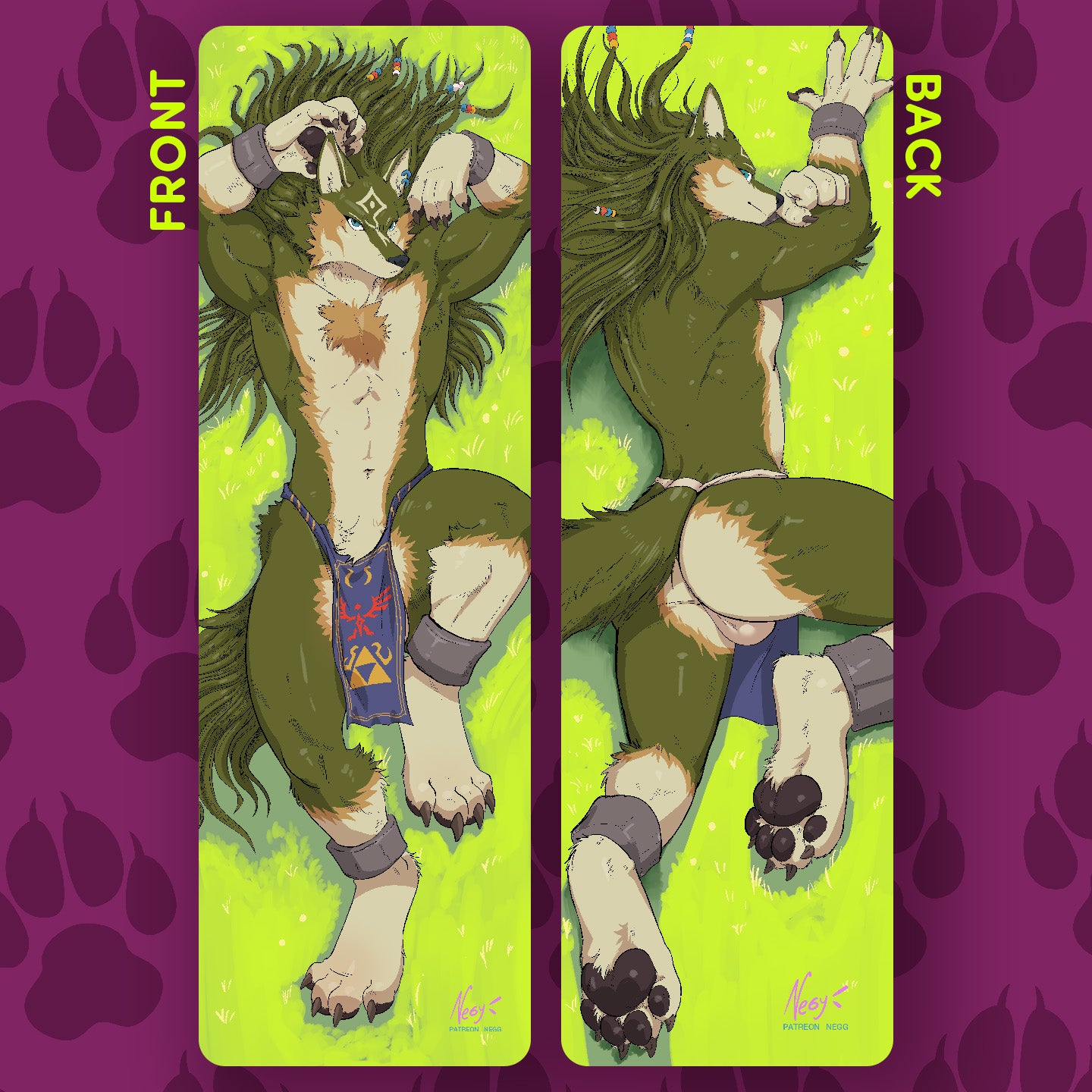Wolf Link Dakimakura by Negy - Preorder